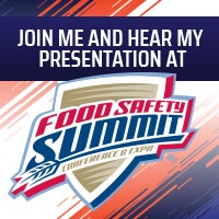 Hear Me Speak At Food Safety Summit