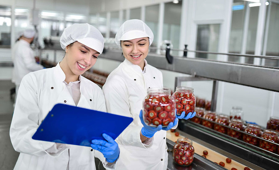 women working in a factory