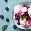 ice cream with berries