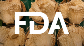 enoki mushrooms fda logo overlay